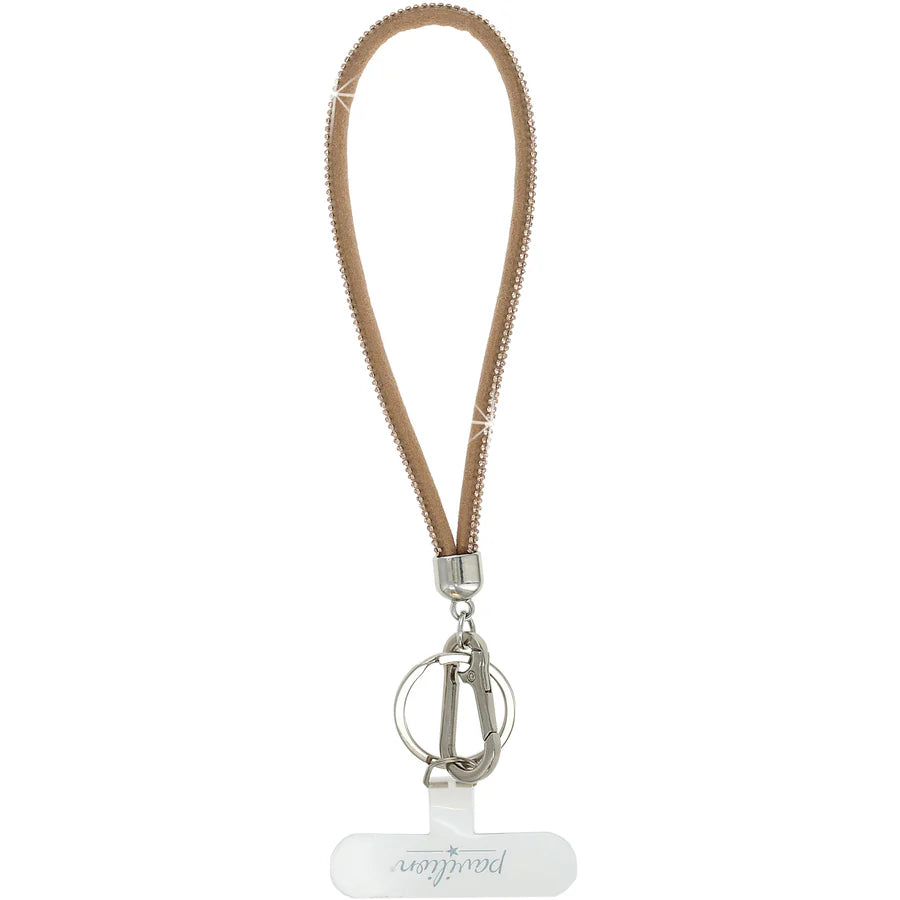 Soft Gemmed Phone Wristlet Strap