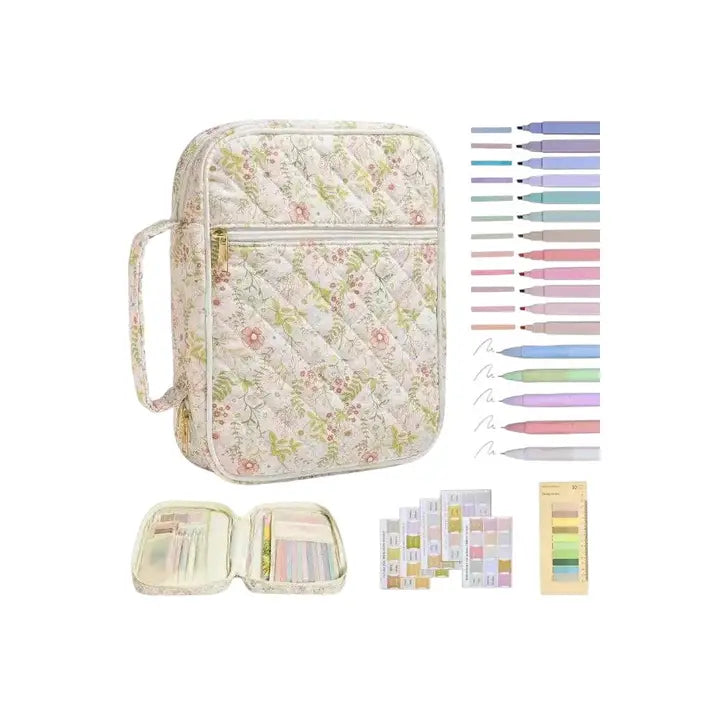 Ruth Pink Floral Print Bible Cover