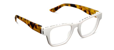 Peepers Bernadette Reading Glasses- White/Tokyo Tortoise