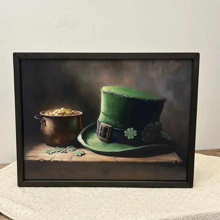 Lucky Hat Box Frame Picture
