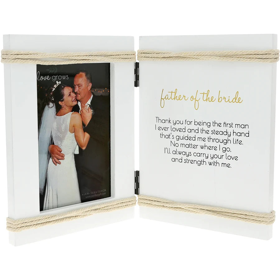 Father Of The Bride Hinged Sentiment Frame