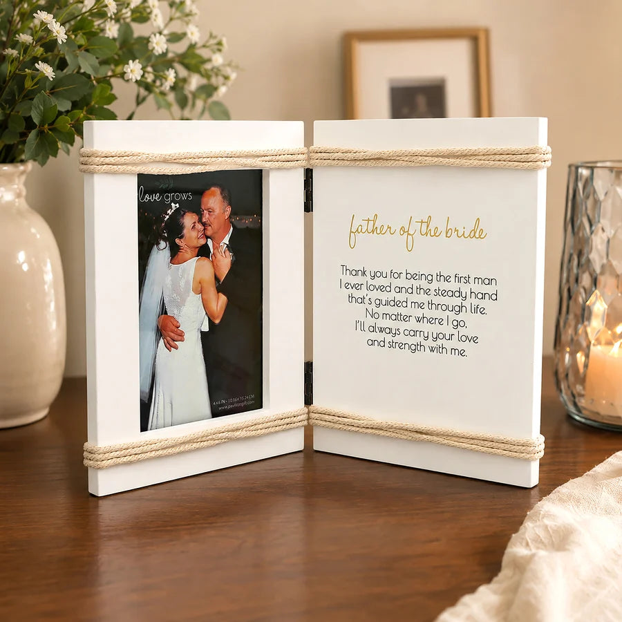 Father Of The Bride Hinged Sentiment Frame