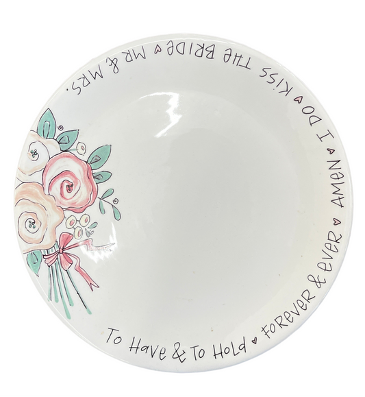 Ceramic Wedding Plate