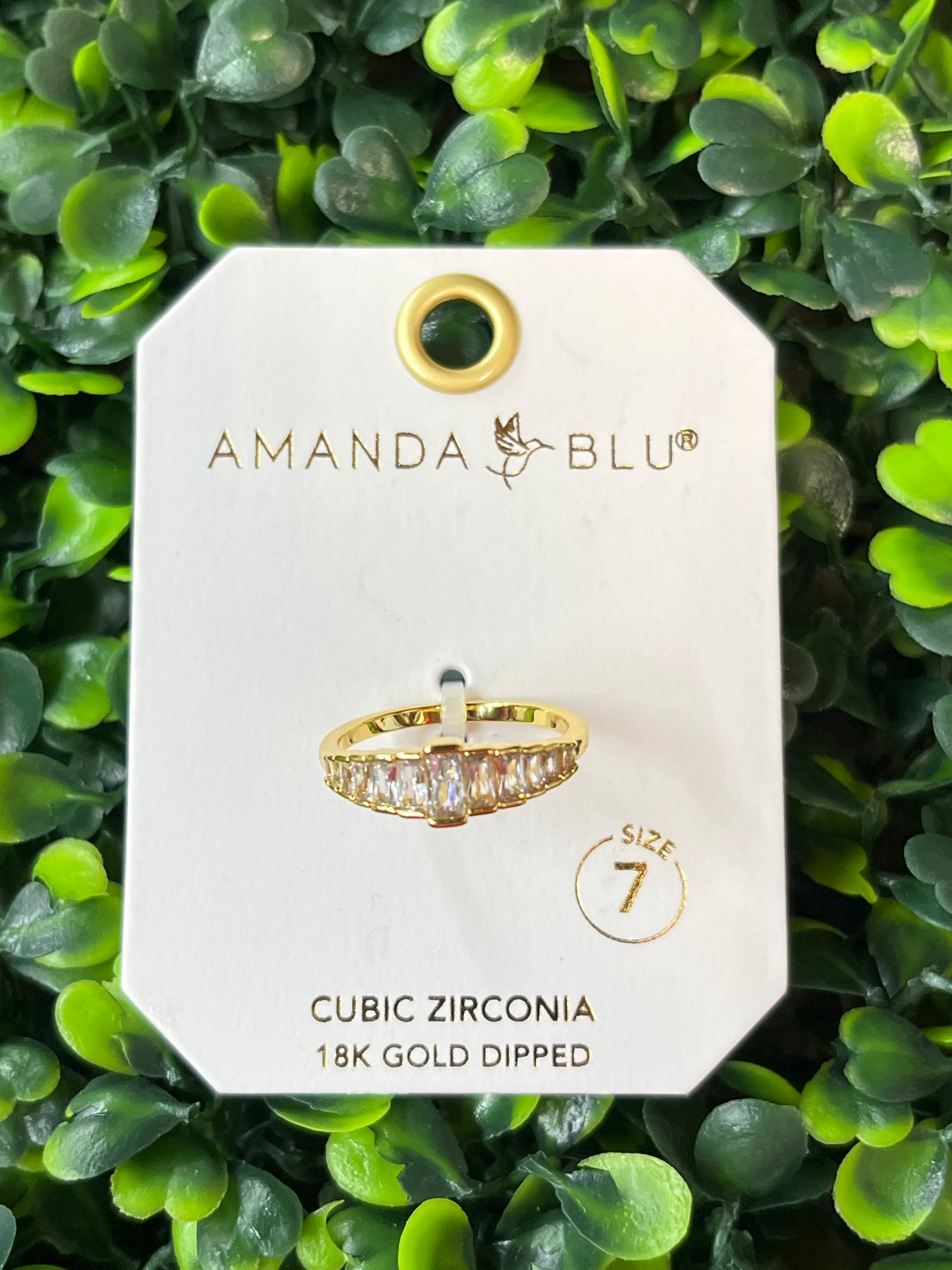 Gold Graduated Baguette Ring