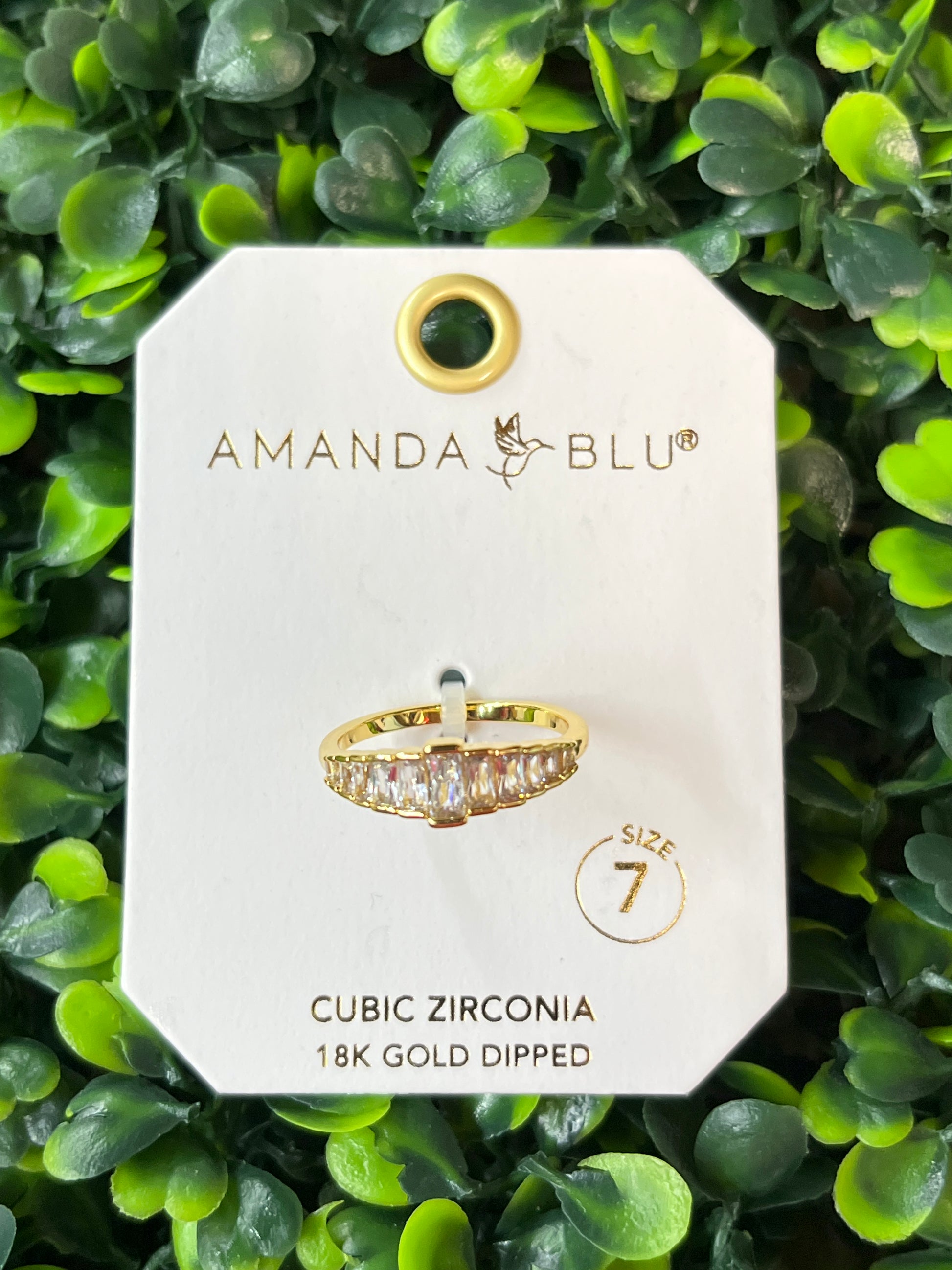 Gold Graduated Baguette Ring