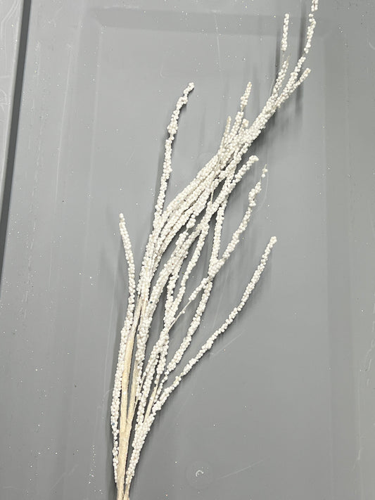 White Glitter Willow Tree Twig
