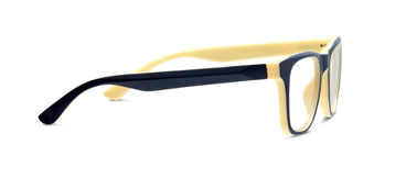 Peepers Rally Reading Glasses- Navy/Yellow