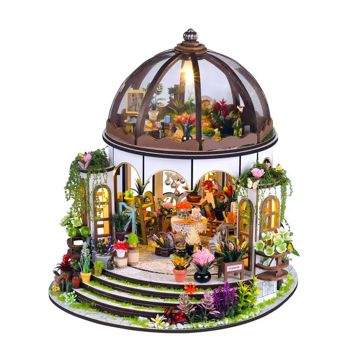 Diy Miniature House Kit: Greenhouse Oasis