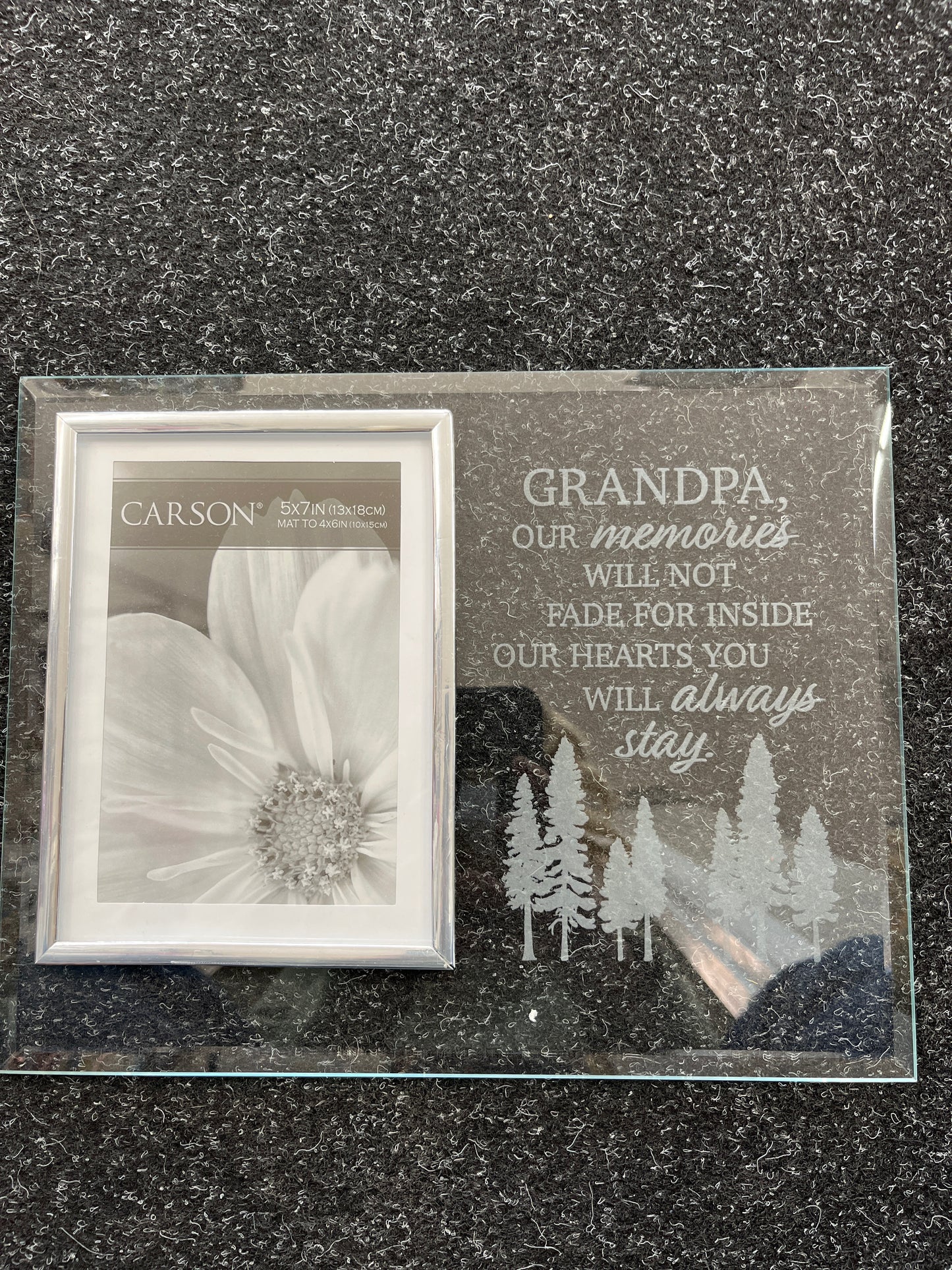 Grandpa Memories Glass Frame