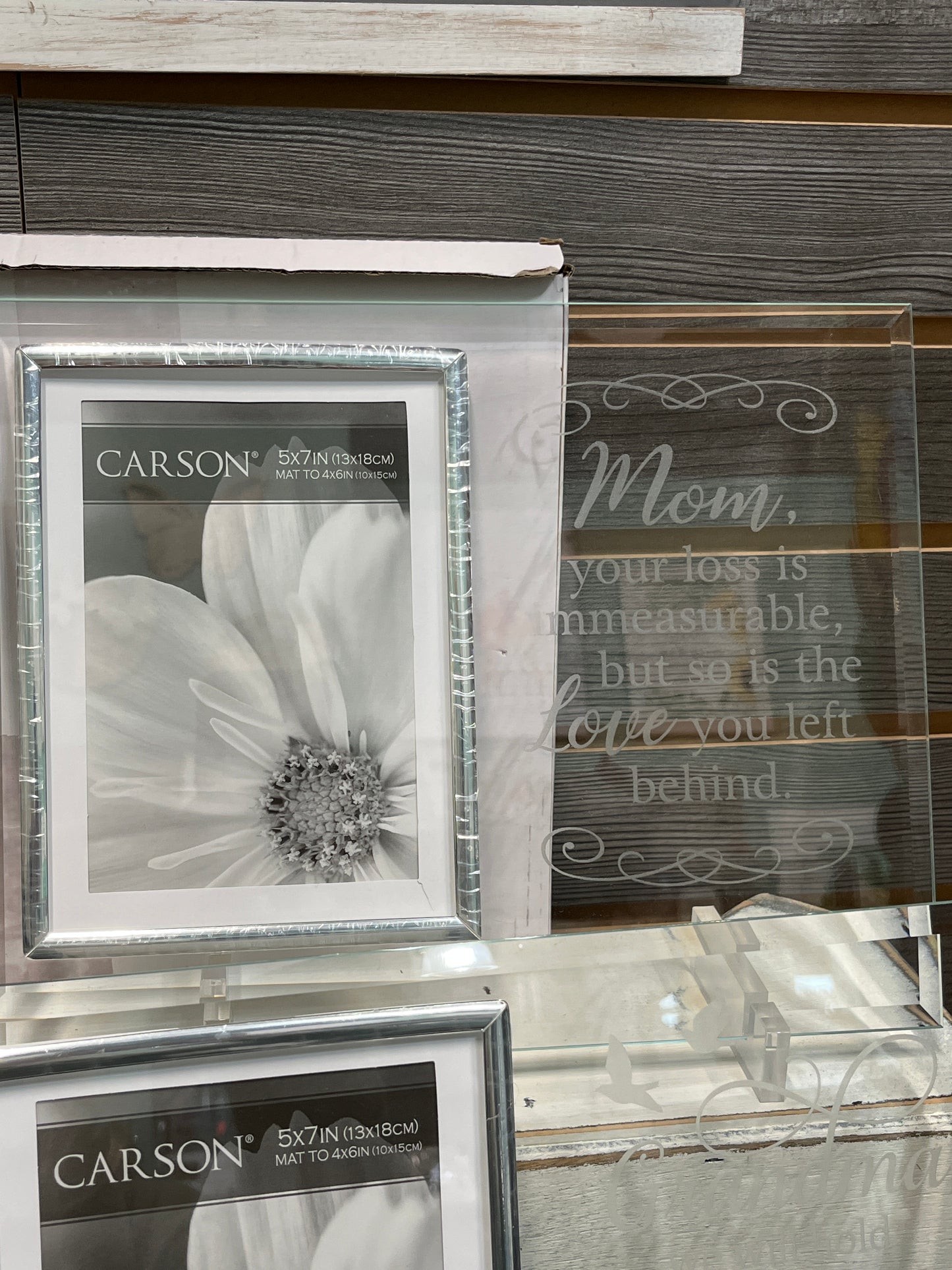 Mom Loss Glass Frame