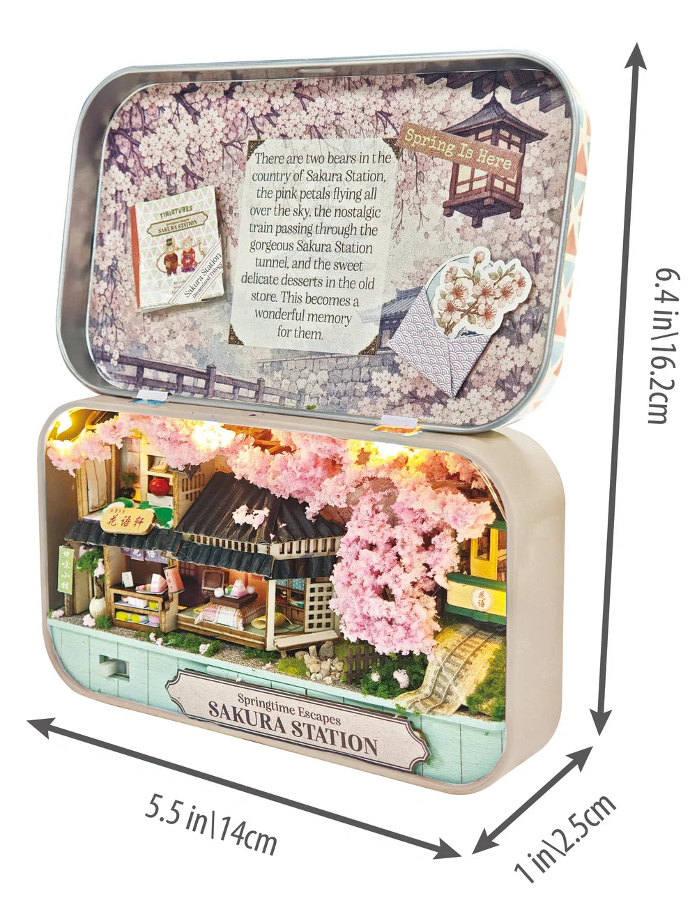 DIY Tiniatures 3D Puzzle Kit- Sakura Station