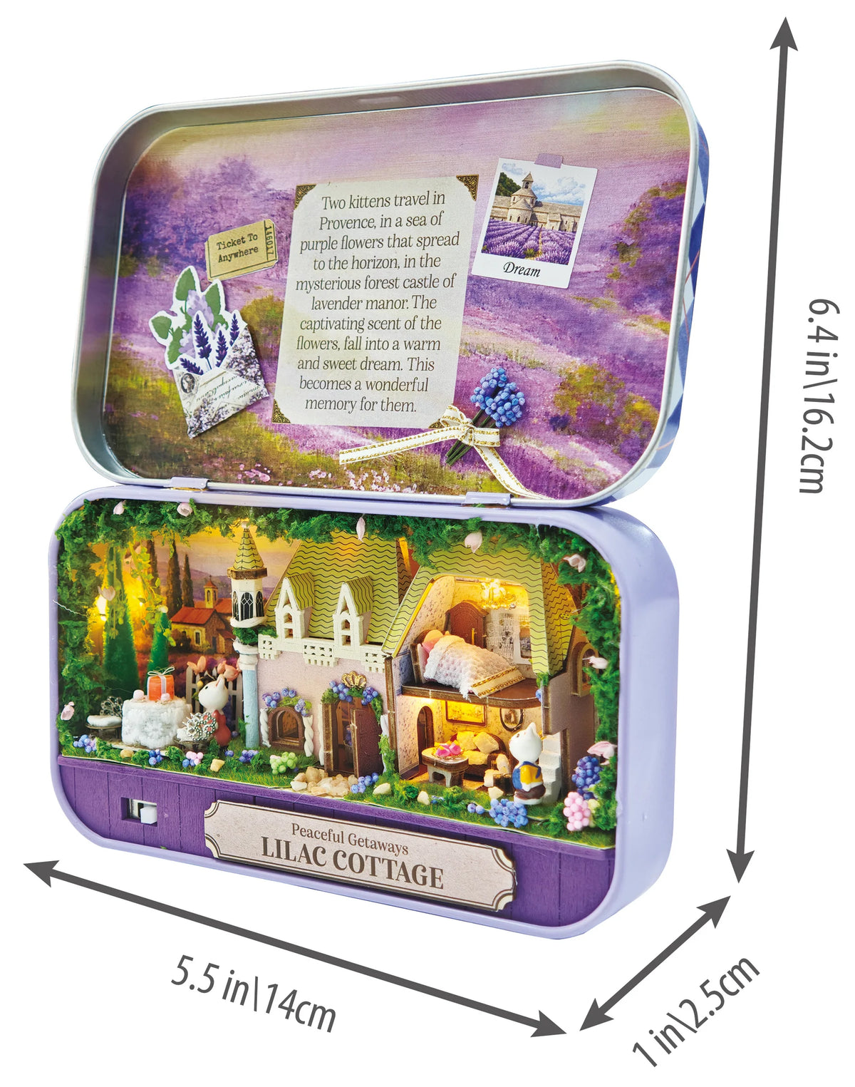 DIY Tiniatures 3D Puzzle Kit- Lilac Cottage