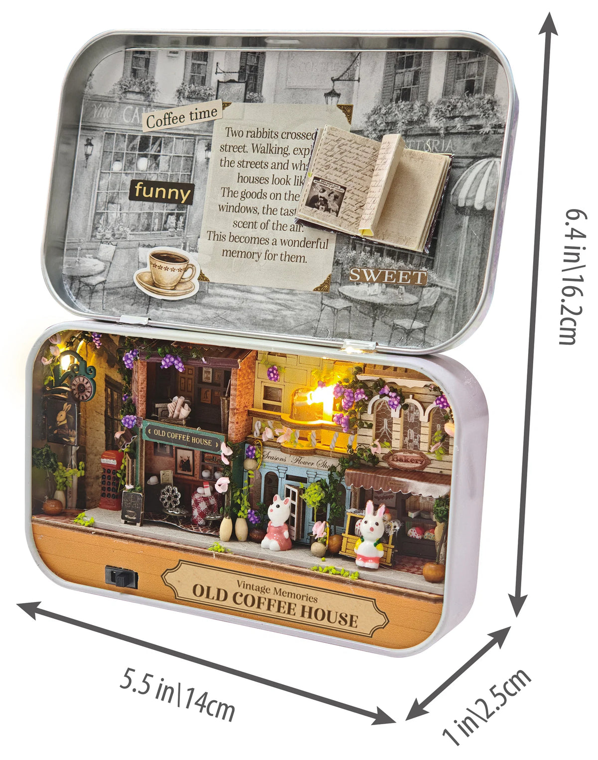 DIY Tiniatures 3D Puzzle Kit- Old Coffee House