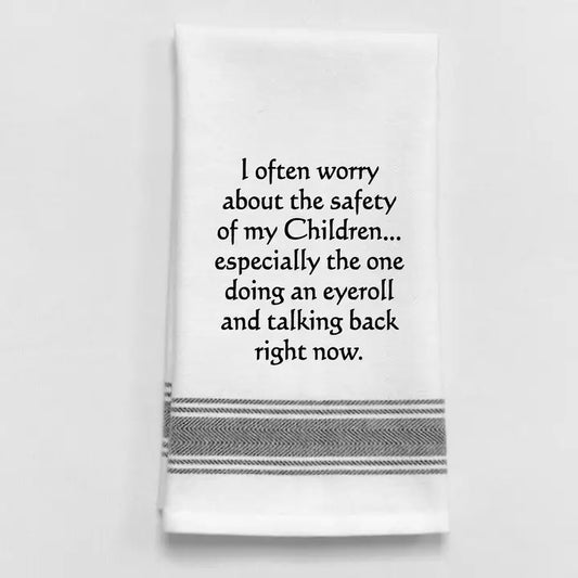 Wild Hare Safety Of My Children Tea Towel