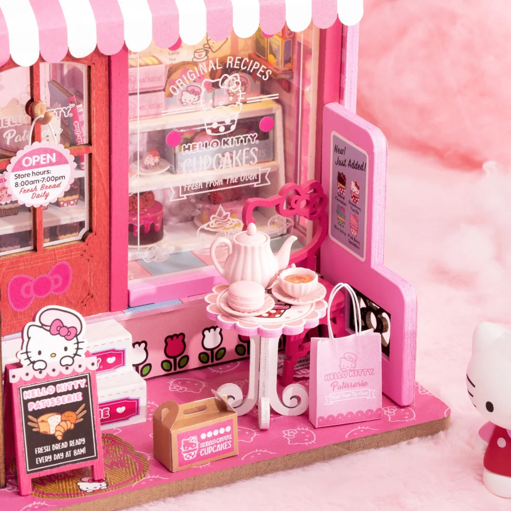 Hello Kitty Patisserie Bookshop DIY Miniature Book Nook Kit