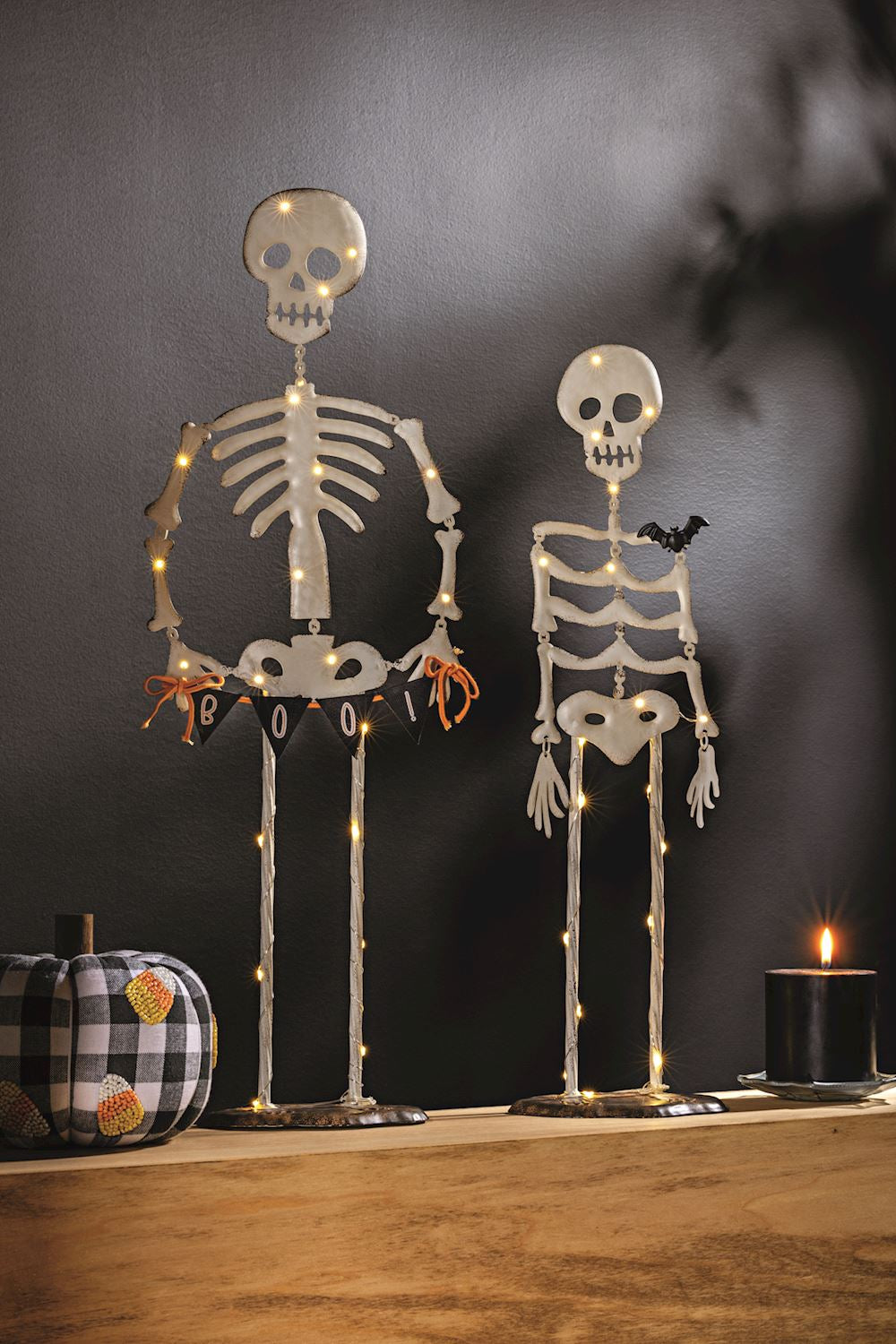 Mud Pie Light Up Skeleton Sitter