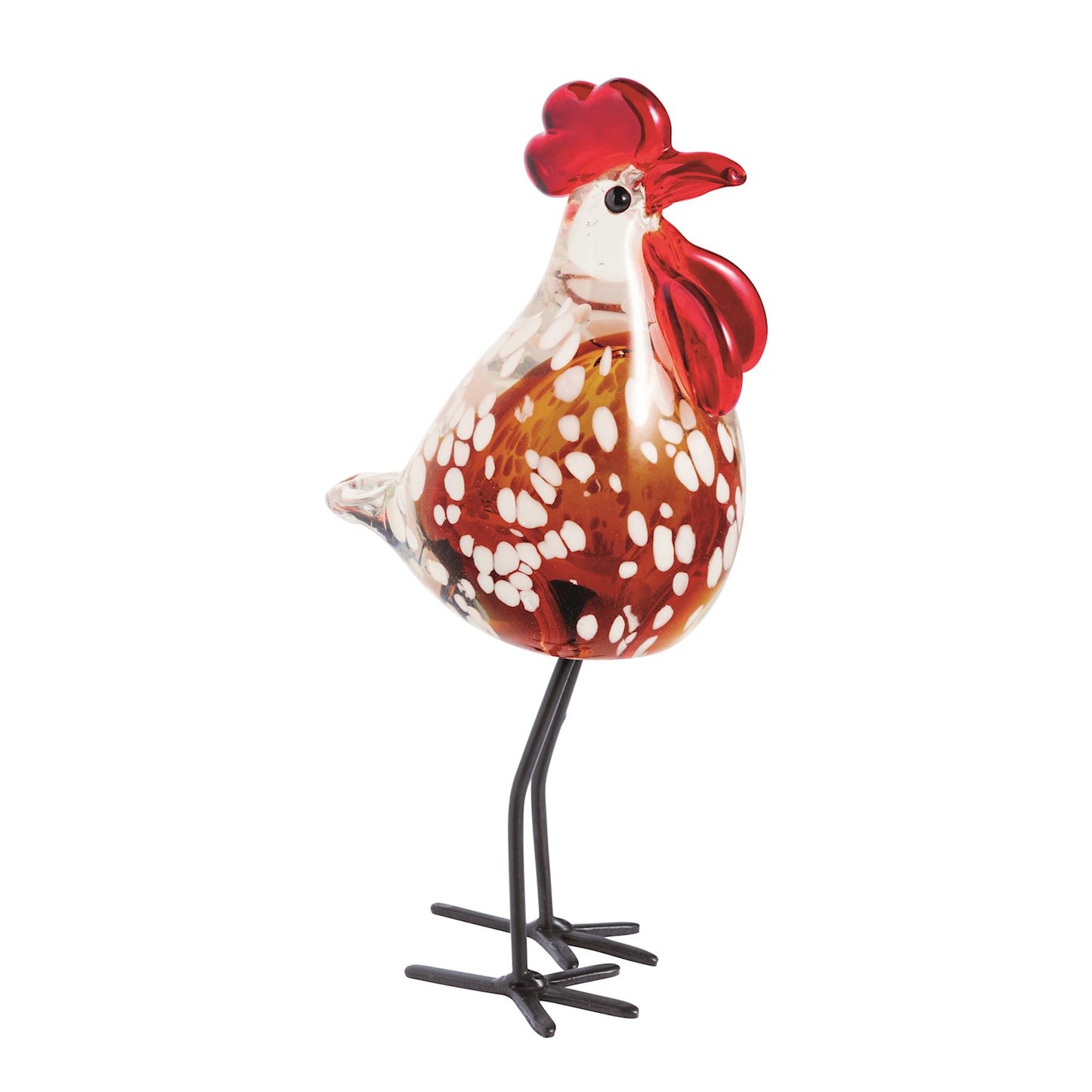 Mud Pie Glass Chickens Decor