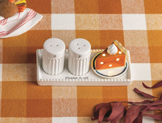Mud Pie Pumpkin Pie LED Sitter