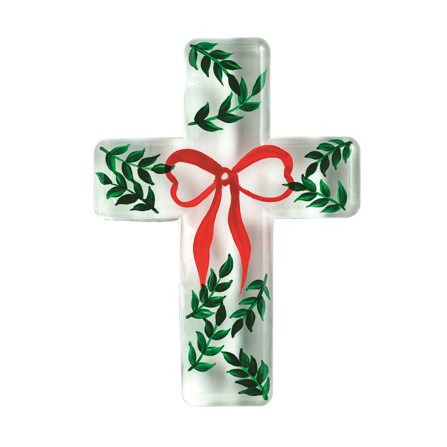 Mud Pie Hand Painted Glass Cross