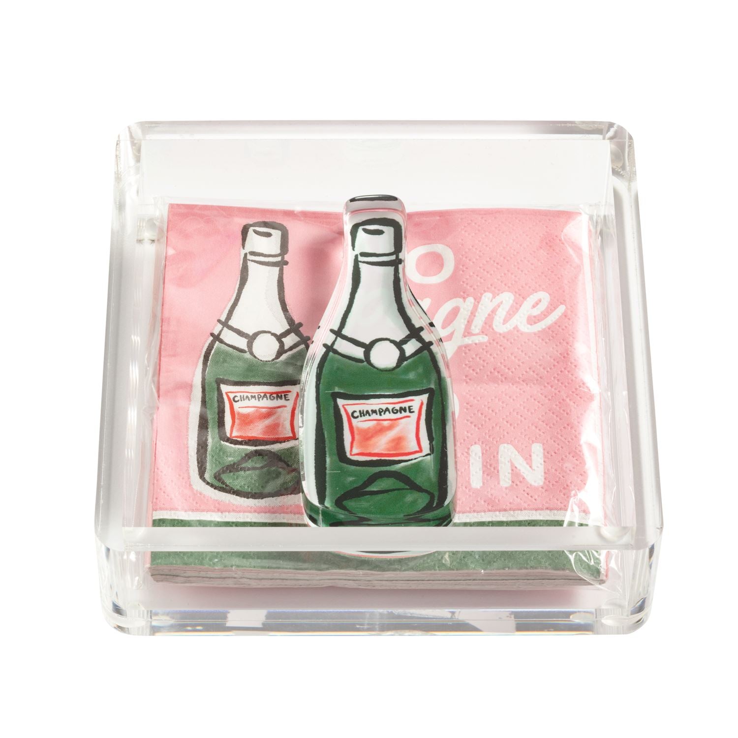 Mud Pie Acrylic Napkin Weight Set