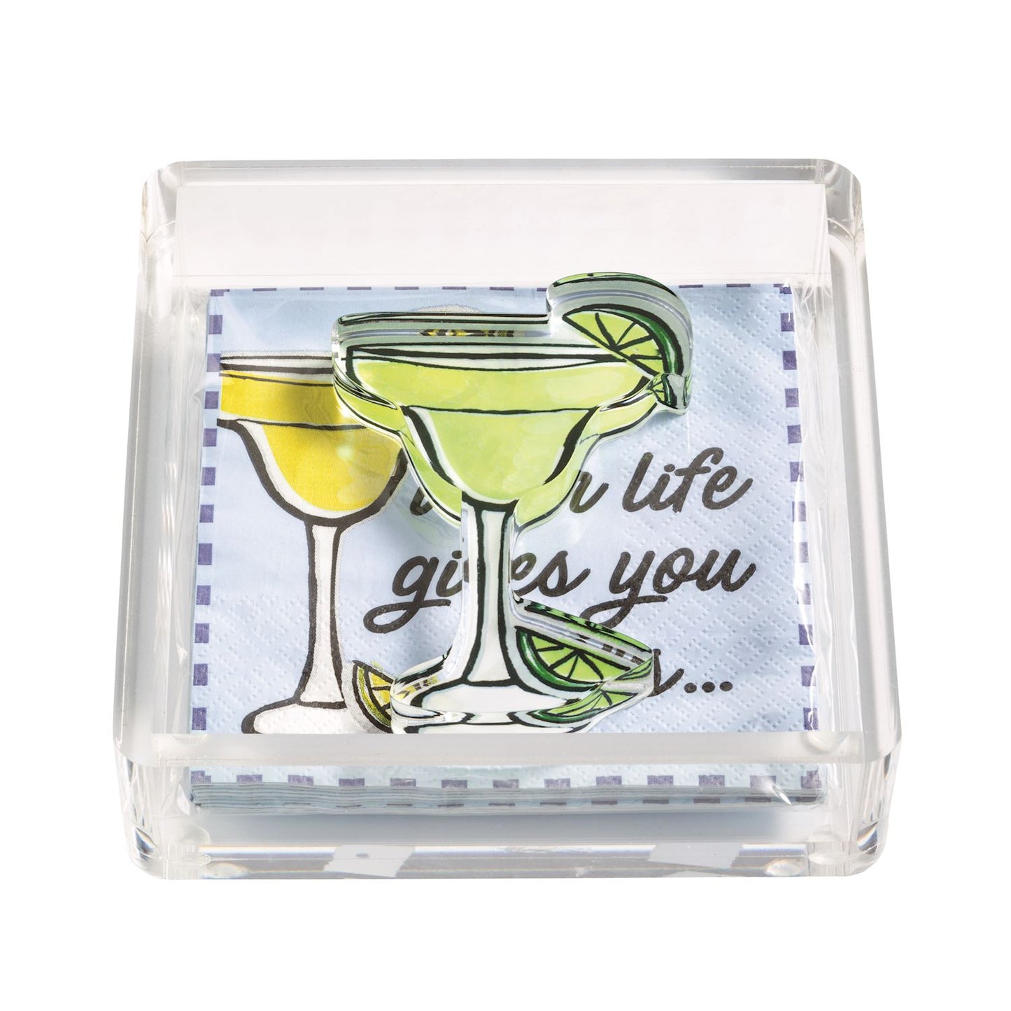 Mud Pie Acrylic Napkin Weight Set