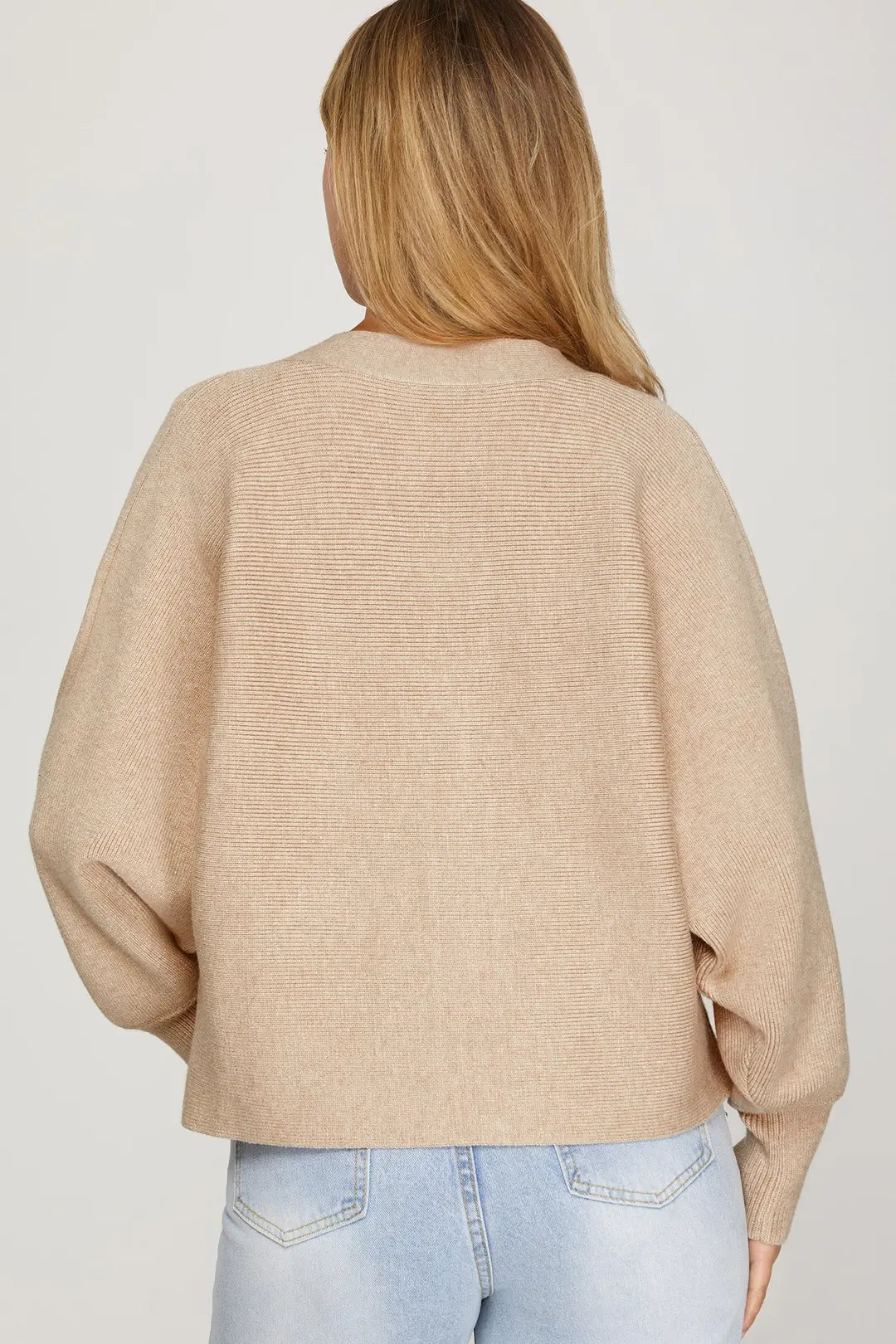 Long Sleeve Cardigan With Front Bows