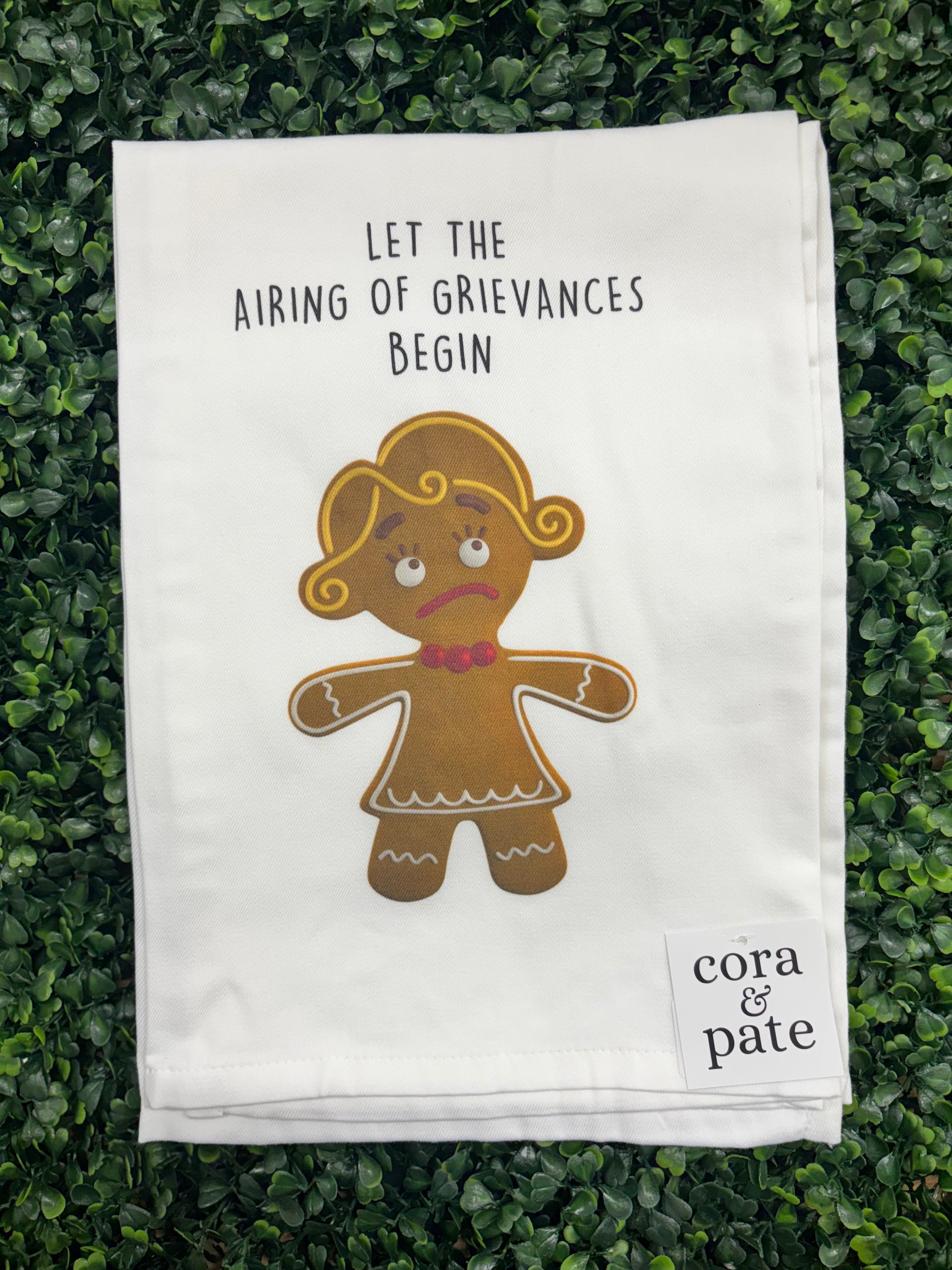 Airing Of Grievances Christmas Tea Towel