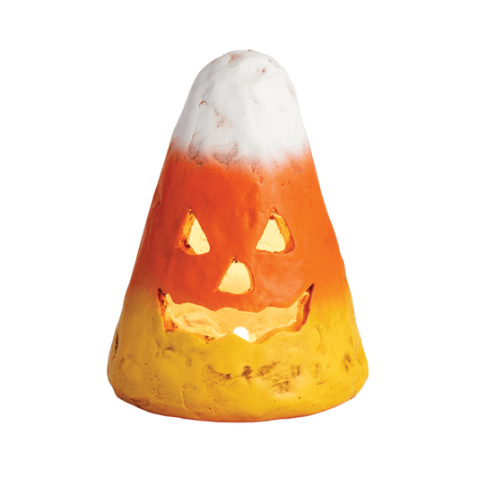 Mud Pie Mache Candy Corn Luminarie Decor