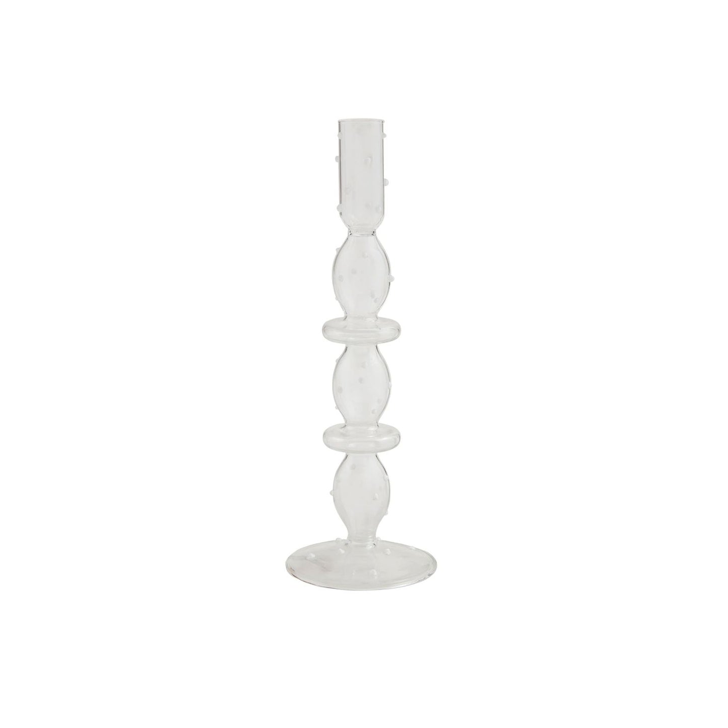 Mud Pie Dotted Glass Candlestick