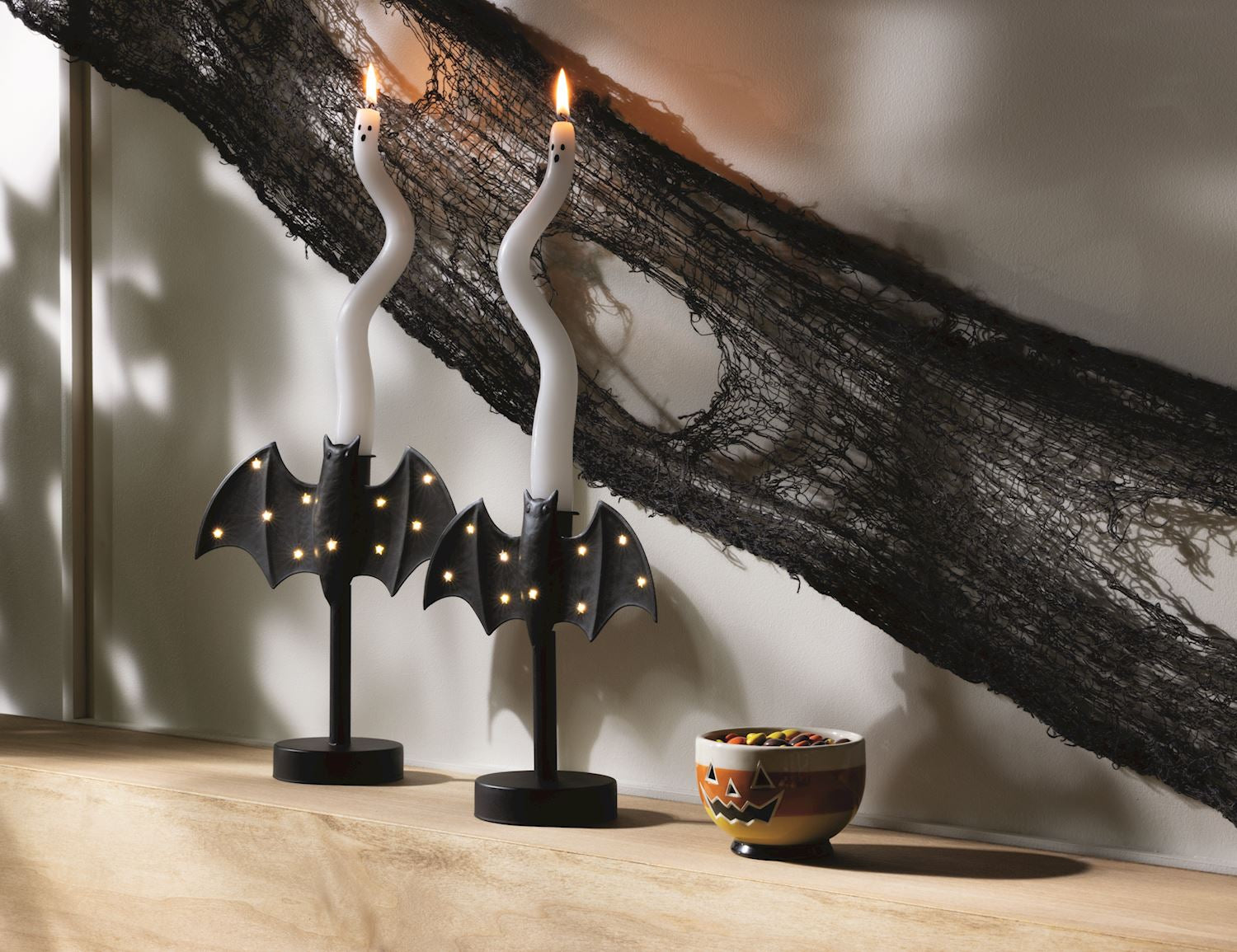 Mud Pie Twinkle Bat Candlestick