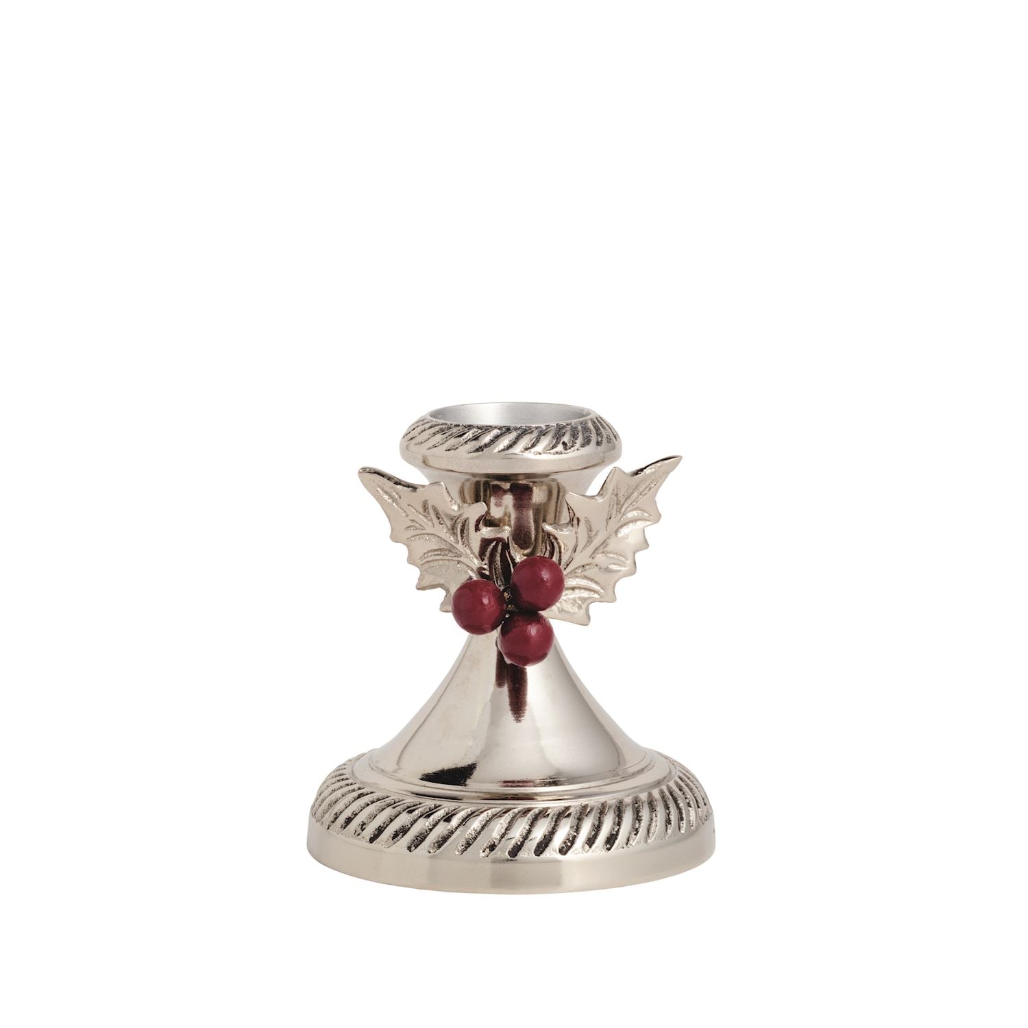 Mud Pie Small Holly Candlestick