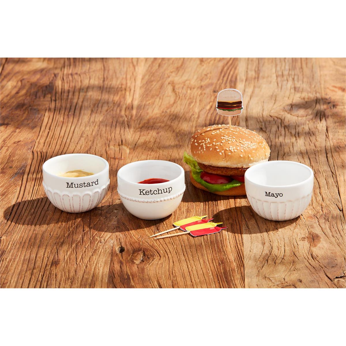 Mud Pie Circa Condiment Toothpick Set