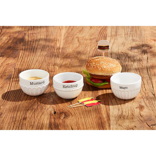 Mud Pie Circa Condiment Toothpick Set