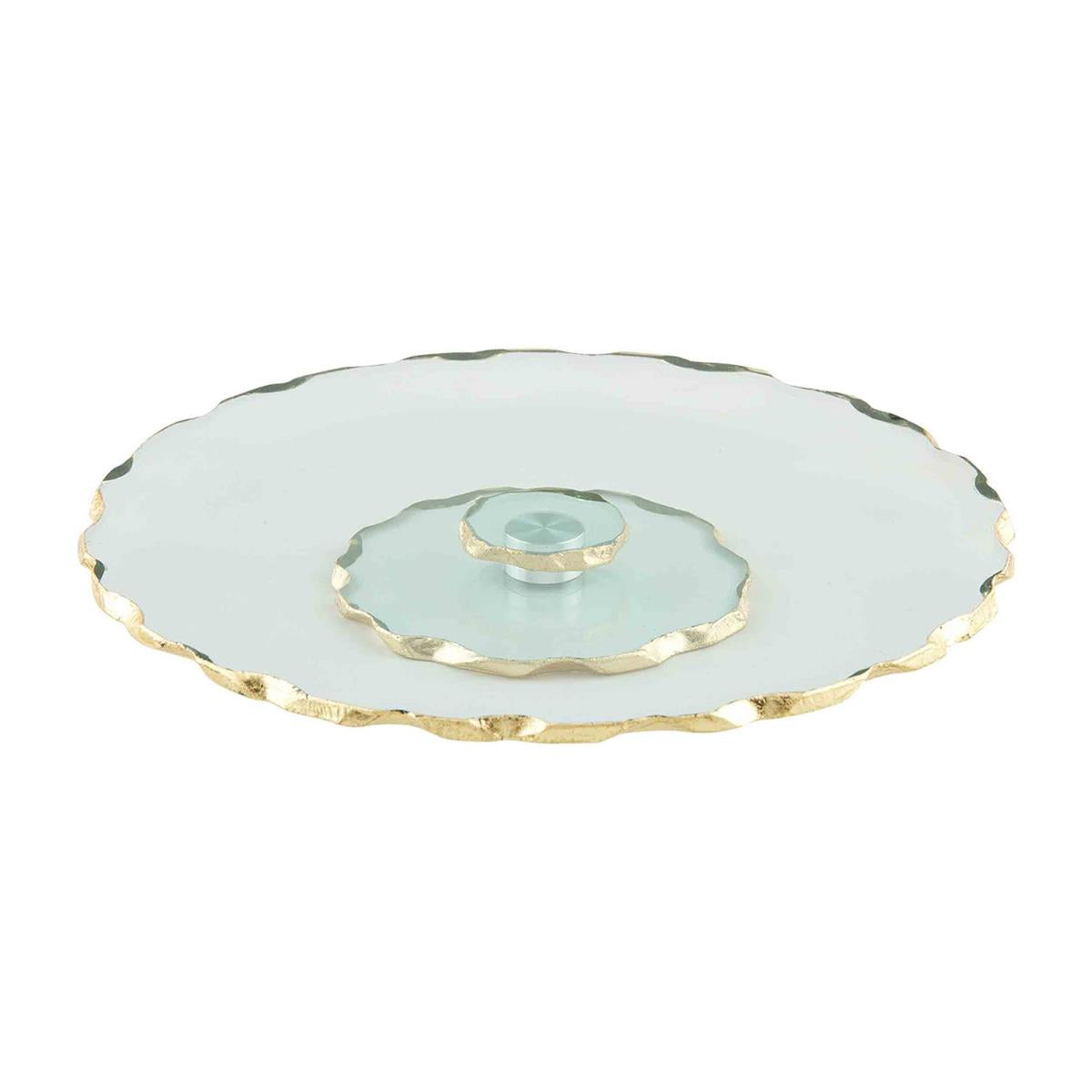 Mud Pie Gold Edge Lazy Susan