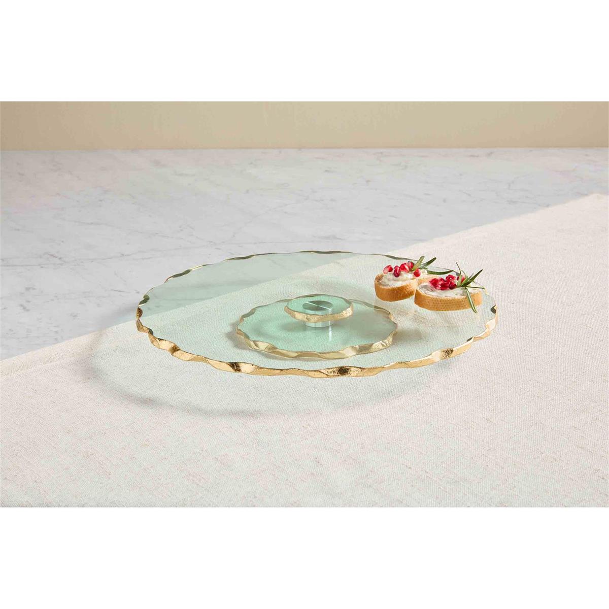 Mud Pie Gold Edge Lazy Susan