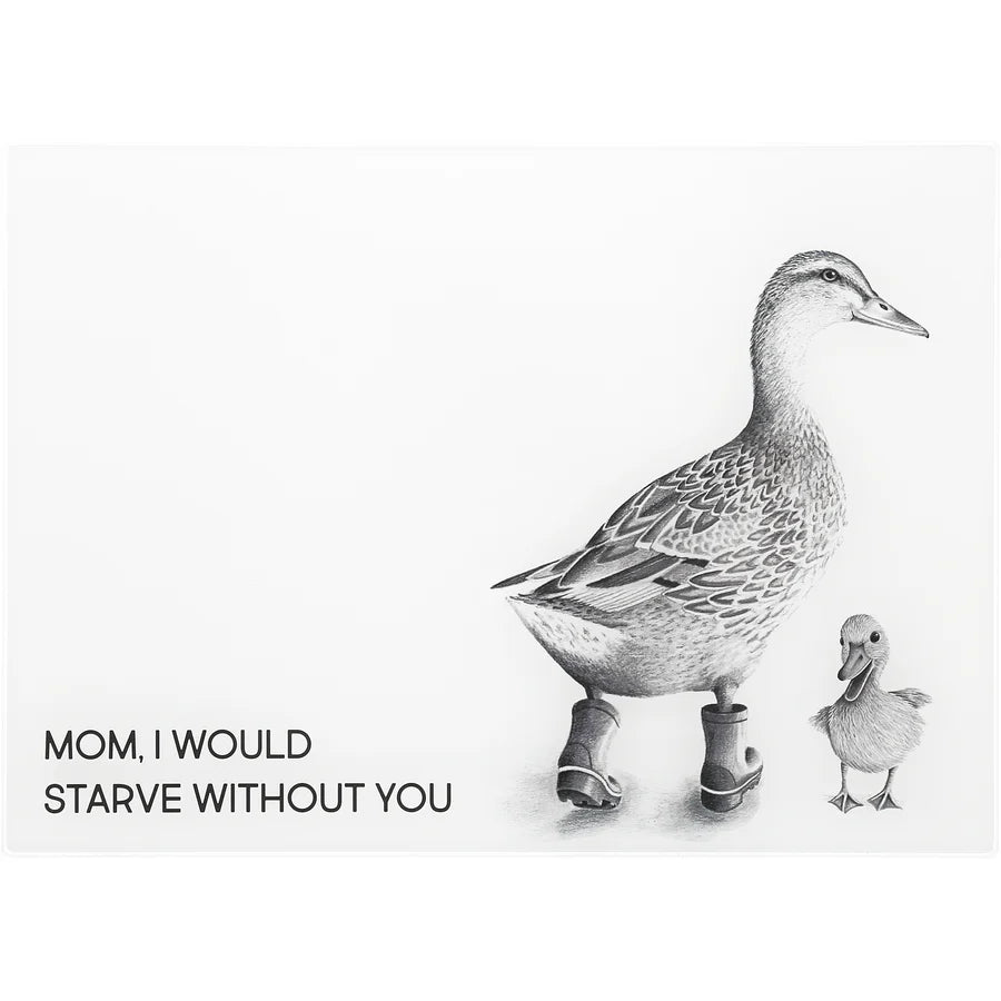 Starve Without You Glass Cutting Boards