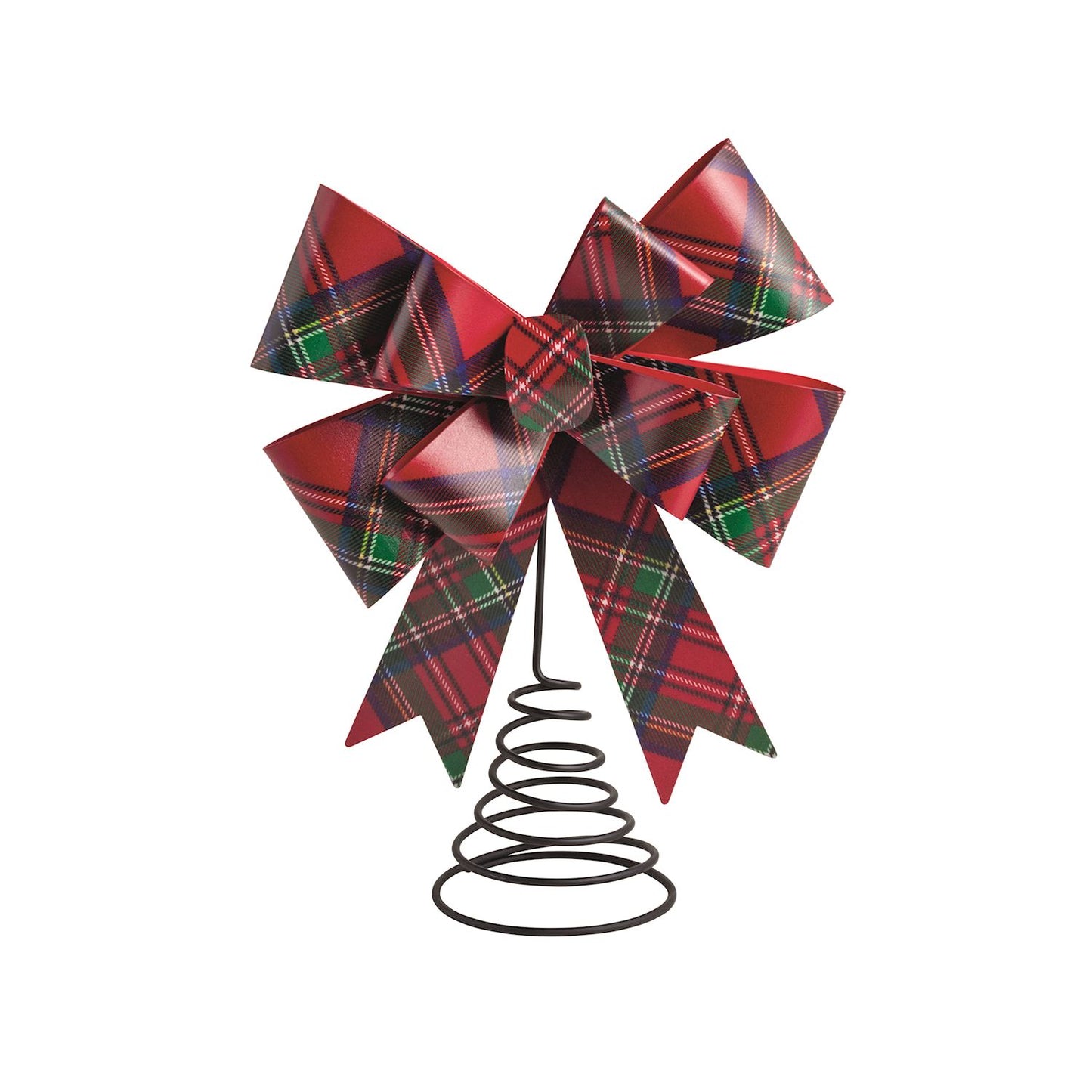 Mud Pie Tartan Bow Tree Topper