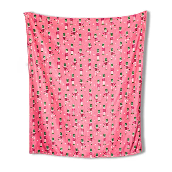 Pink Nutcracker Cutie Throw Blanket