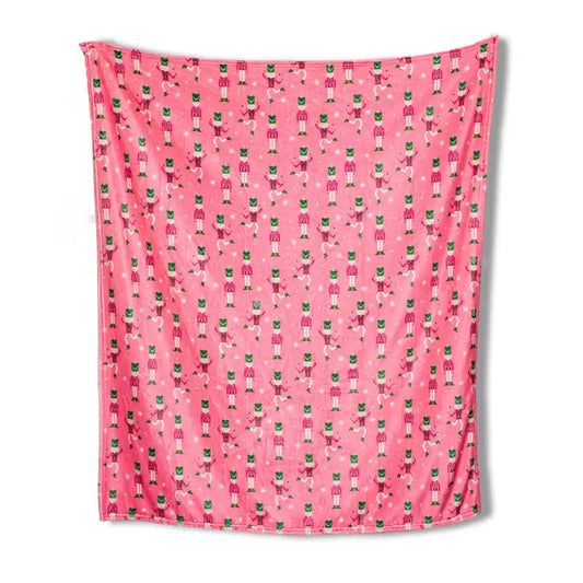 Pink Nutcracker Cutie Throw Blanket