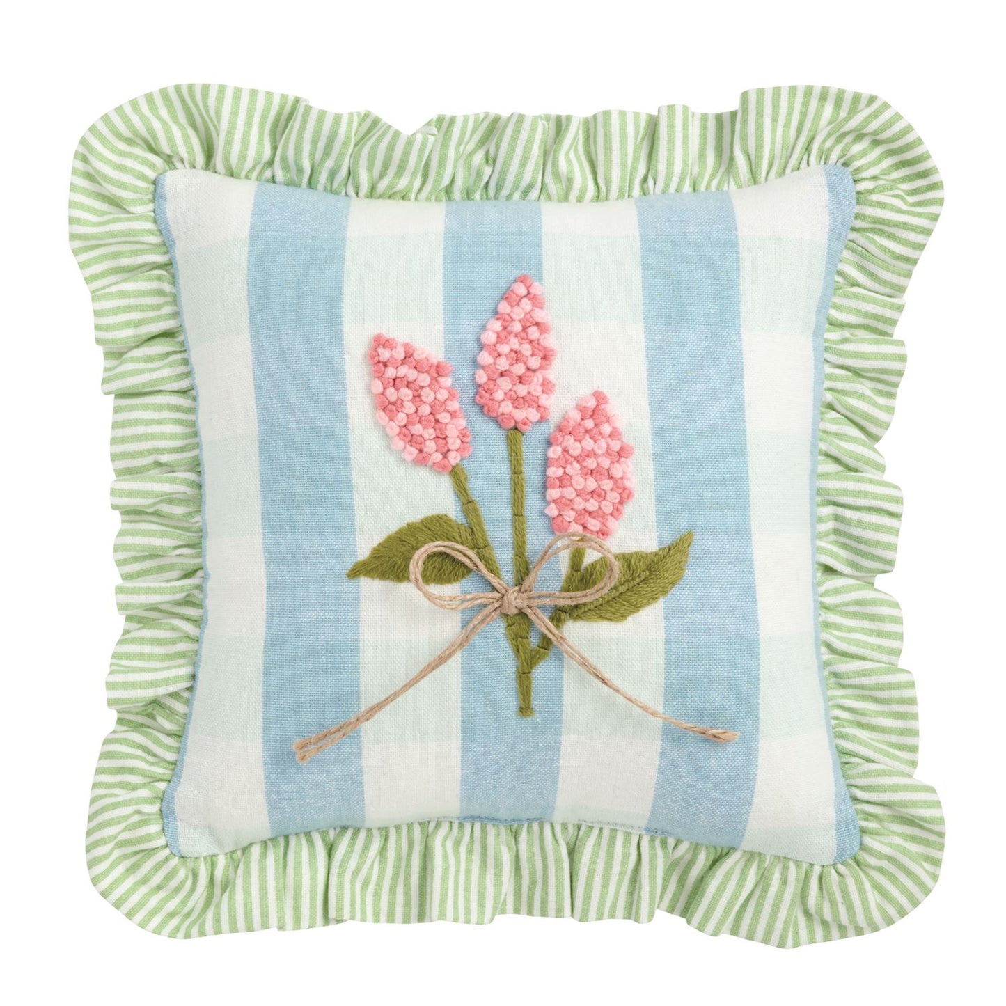 Mud Pie Mini Floral Embroidered Pillows