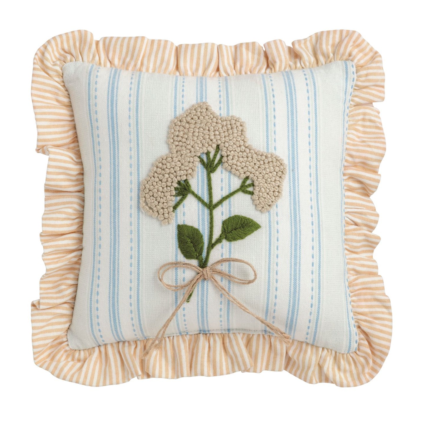 Mud Pie Mini Floral Embroidered Pillows