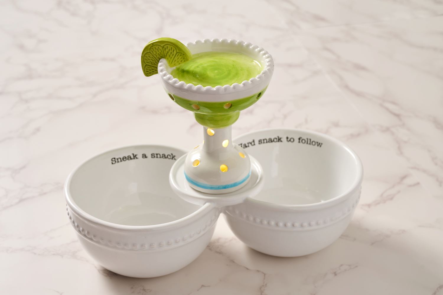 Mud Pie Snack Double Dip Server