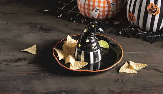 Mud Pie Light-Up Witch Hat Chip & Dip