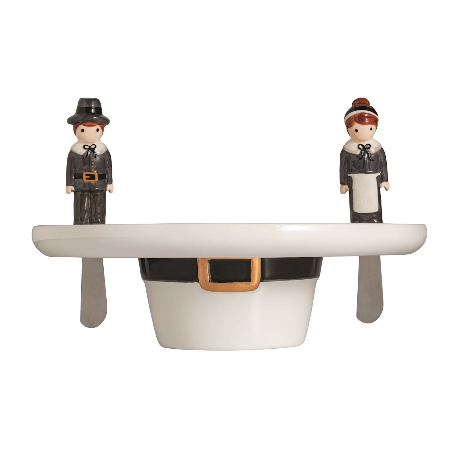 Mud Pie Reversible Pilgrim Hat Server Set