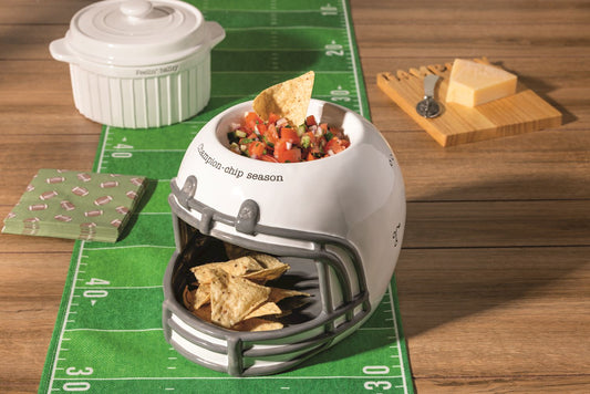 Mud Pie Football Helmet Chip & Dip
