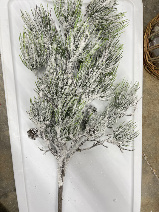 Large Flocked Spruce Pick