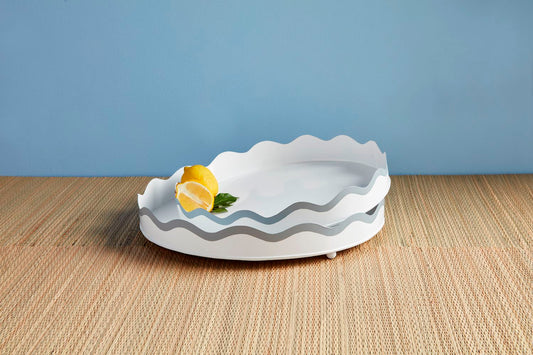 Mud Pie Wavy Tray Set
