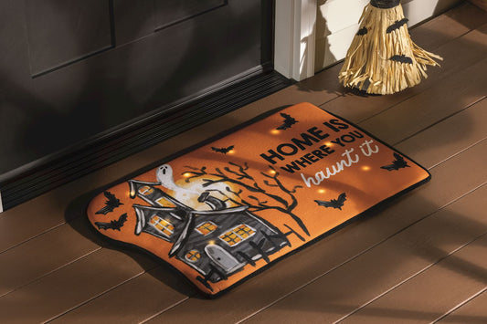 Mud Pie Home Is Where You Haunt It Doormat