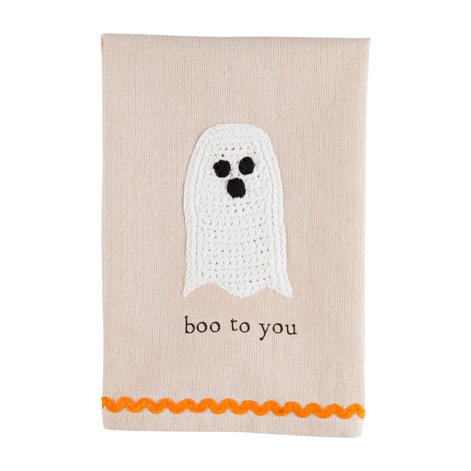 Mud Pie Crochet Halloween Tea Towel