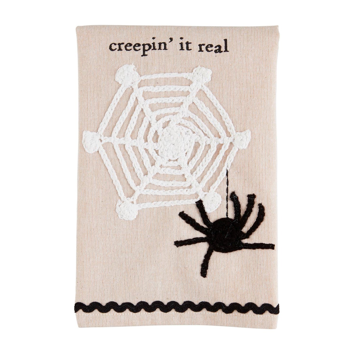 Mud Pie Crochet Halloween Tea Towel